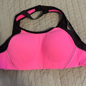 Victoria’s Secret Sport Hot Pink & Black Sports Bra Size 32C